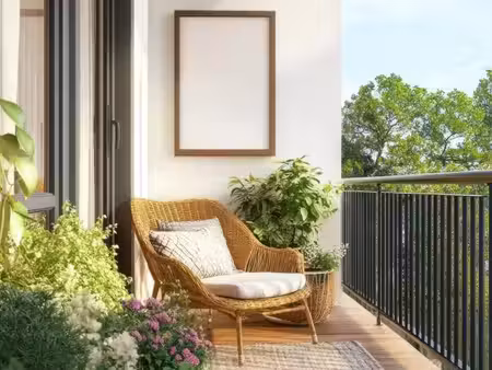 vente appartement neuf 2 pièces 44m2 aubervilliers - 283600 € - surface privée