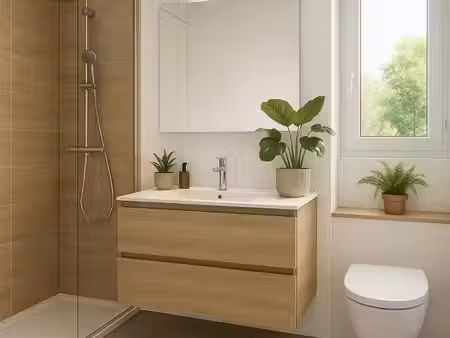 vente appartement neuf 2 pièces 45m2 aubervilliers - 285800 € - surface privée