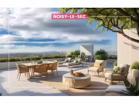 vente appartement neuf 3 pièces 58m2 noisy-le-sec - 281500 € - surface privée