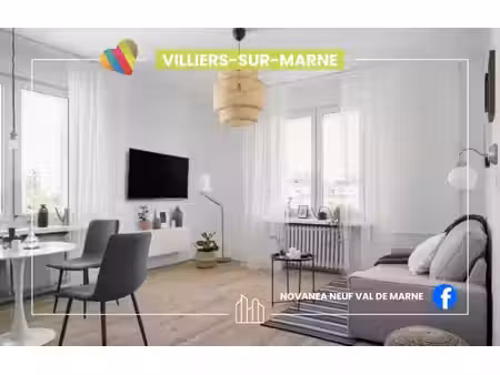 vente appartement neuf 3 pièces 59m2 villiers-sur-marne - 295000 € - surface privée