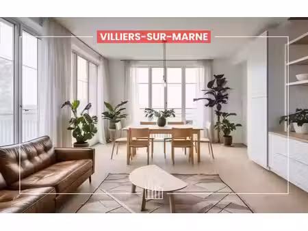 vente appartement neuf 4 pièces 77m2 villiers-sur-marne - 355000 € - surface privée