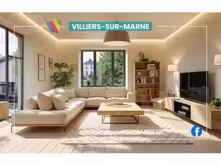 vente appartement neuf 4 pièces 77m2 villiers-sur-marne - 376000 € - surface privée