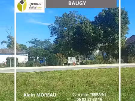 vente terrain 1000 m² à baugy (18800)  29 500 €