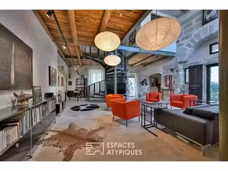 ancien moulin à huile rénové esprit loft