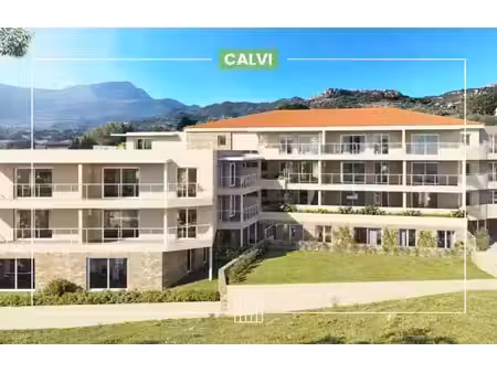 vente appartement neuf 3 pièces 78m2 calvi - 457135 € - surface privée