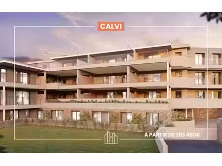 vente appartement neuf 4 pièces 83m2 calvi - 499745 € - surface privée