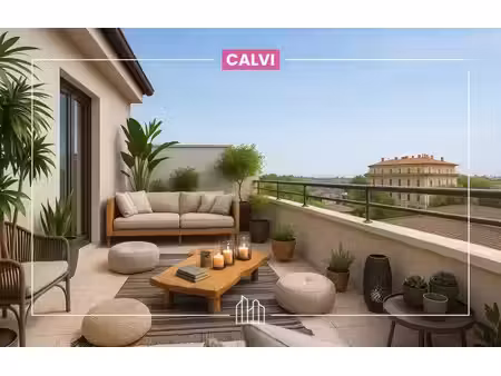 vente appartement neuf 4 pièces 85m2 calvi - 600061 € - surface privée