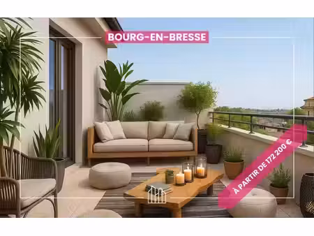 vente appartement neuf 3 pièces 63m2 bourg-en-bresse - 184600 € - surface privée