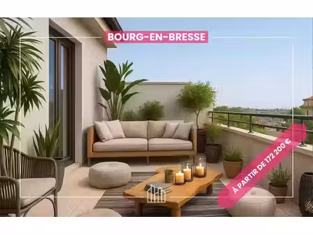 vente appartement neuf 3 pièces 71m2 bourg-en-bresse - 183500 € - surface privée