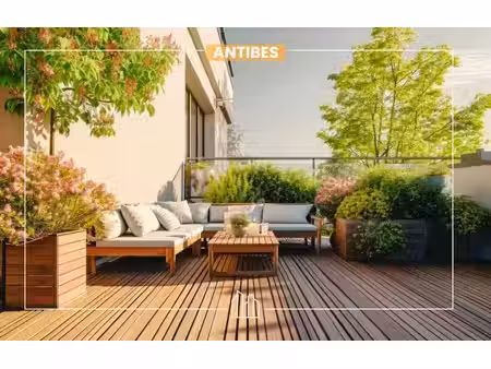 vente appartement neuf 3 pièces 62m2 antibes - 496000 € - surface privée
