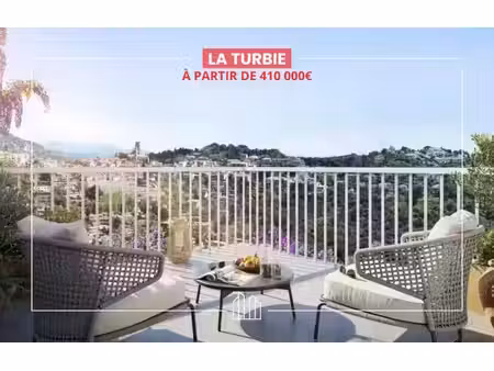 vente appartement neuf 2 pièces 50m2 la turbie - 410000 € - surface privée