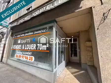 vente commerce 2 pièces 66 m² salins-les-bains (39110)