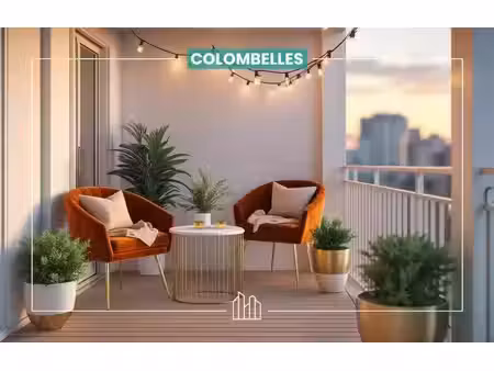vente appartement neuf 3 pièces 60m2 colombelles - 249001 € - surface privée
