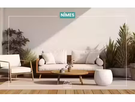 vente appartement neuf 2 pièces 45m2 nîmes - 186900 € - surface privée