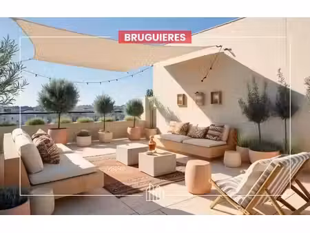 vente appartement neuf 3 pièces 70m2 bruguières - 253825 € - surface privée