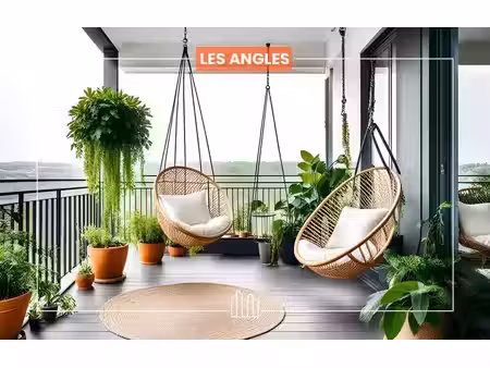 vente appartement neuf 3 pièces 129m2 les angles - 554900 € - surface privée