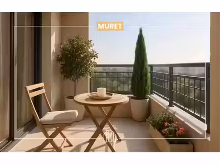 vente appartement neuf 3 pièces 61m2 muret - 228000 € - surface privée