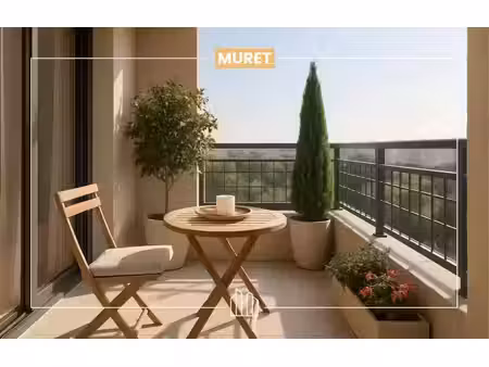 vente appartement neuf 2 pièces 43m2 muret - 189800 € - surface privée