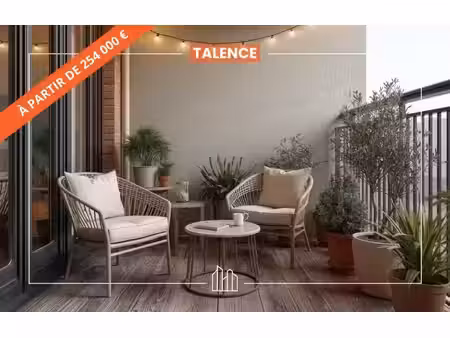 vente appartement neuf 2 pièces 48m2 talence - 262000 € - surface privée