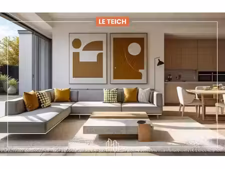 vente appartement neuf 2 pièces 40m2 le teich - 230500 € - surface privée