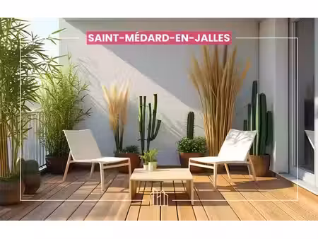 vente appartement neuf 2 pièces 42m2 saint-médard-en-jalles - 234000 € - surface privée