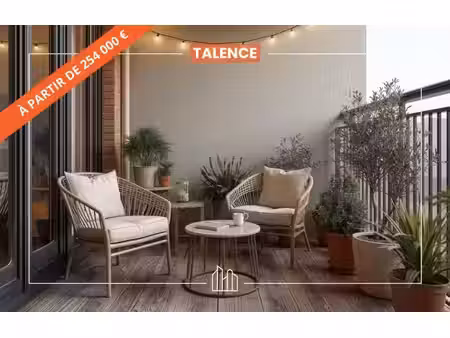 vente appartement neuf 2 pièces 48m2 talence - 254000 € - surface privée