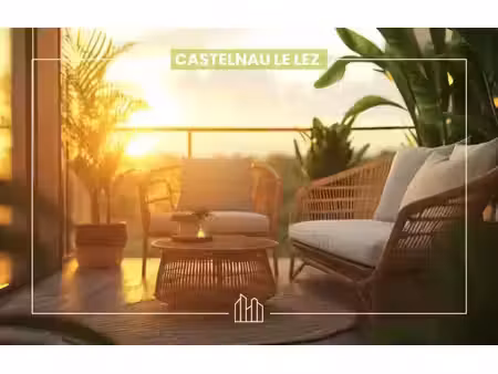 vente appartement neuf 3 pièces 58m2 castelnau-le-lez - 311000 € - surface privée