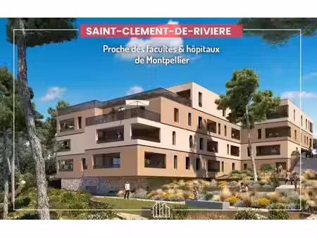 vente appartement neuf 2 pièces 43m2 saint-clément-de-rivière - 239000 € - surface privée