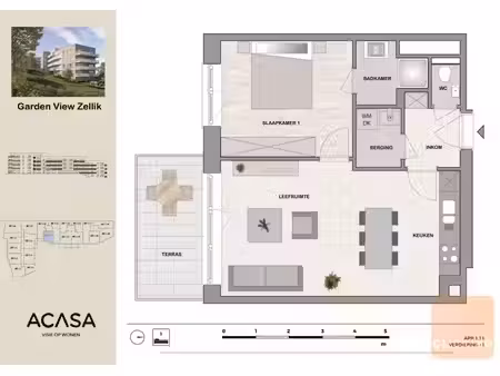 appartement 2 chambres avec terrasse agréable