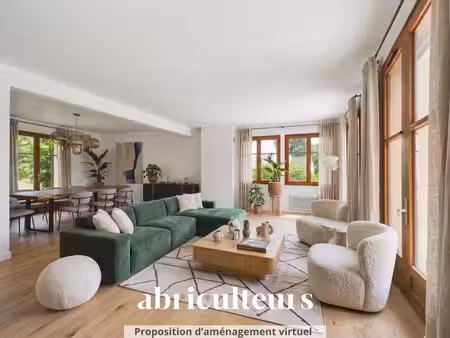 maison familiale lumineuse avec grand jardin  terrasse et 5 chambres à saint-leu-la-forêt.