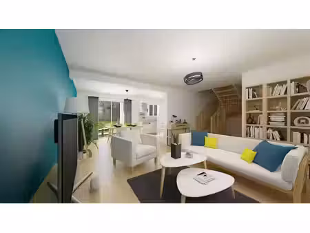 terrain avec maison neuve à vendre