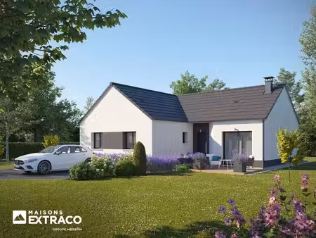 terrain avec maison neuve à vendre