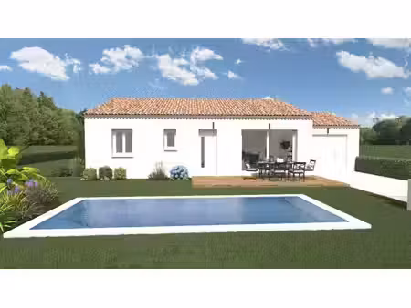 terrain avec maison neuve à vendre