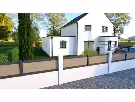 terrain avec maison neuve à vendre
