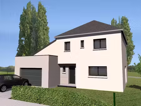 terrain avec maison neuve à vendre