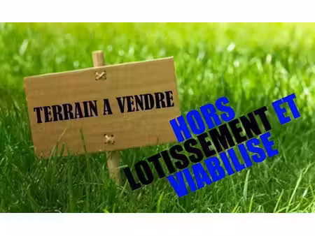 terrain constructible viabilisé à vendre