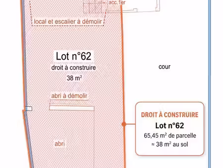terrain constructible à vendre
