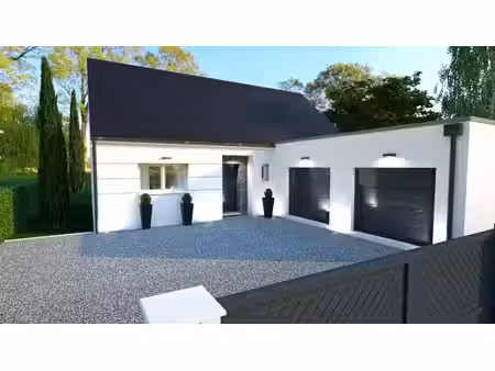 terrain avec maison neuve à vendre
