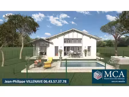 terrain avec maison neuve à vendre