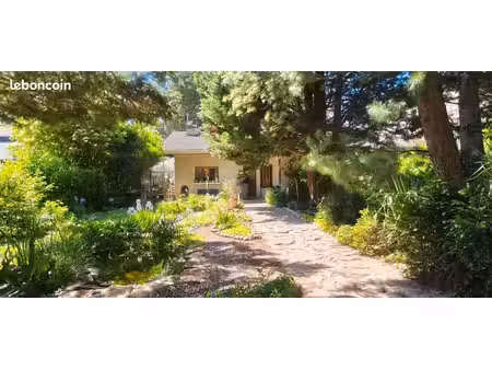 maison avec sous sol et grand parc paysagé