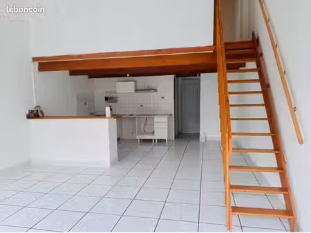 logement duplex t2+bureau  jardinet