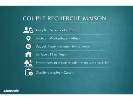 recherche maison t3 minimum montauban albias et les environs