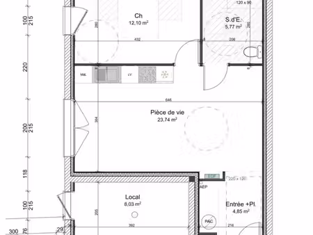 appartement t2 récent avec terrasse – hyper centre redon – résidence sécurisée