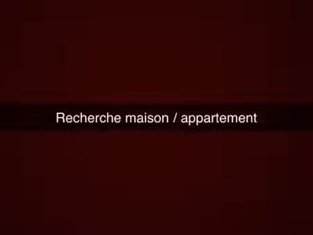appartement/maison