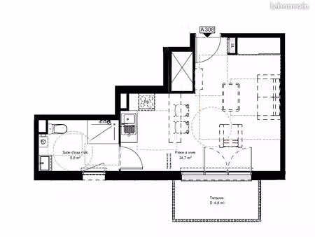 appartement 1 pièce 30 m²