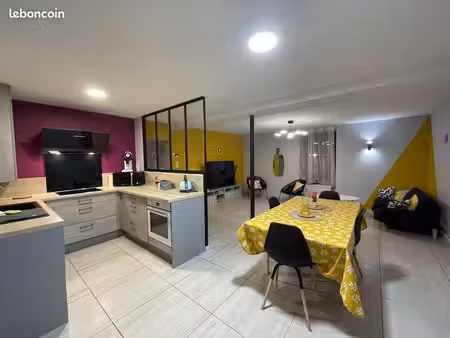 appartement meuble t3 avec petit jardin