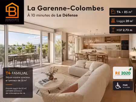 vente appartement 3 pièces 85 m² la garenne-colombes (92250)
