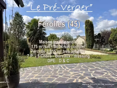 ferolles (45) 'le pré verger' - maison de 175 m2/sol 7 p