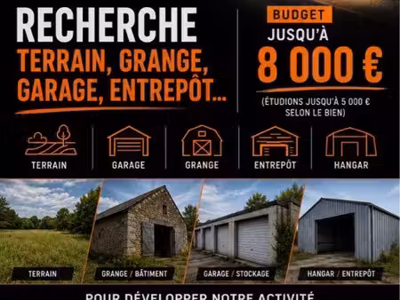 garage / terrain à acheter