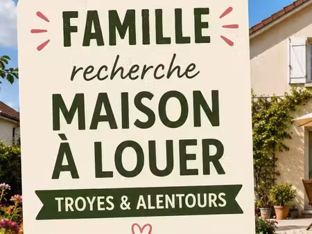 cherche location d'une maison individuelle  ou mitoyenne ou duplex